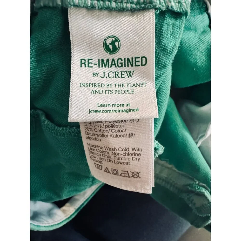 J.Crew Green Chino Shorts Size 0 3” Inseam Preppy Summer Cotton
